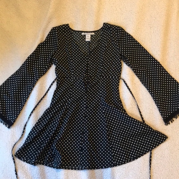 American Rag Dresses & Skirts - Black dress with white polka-dots
